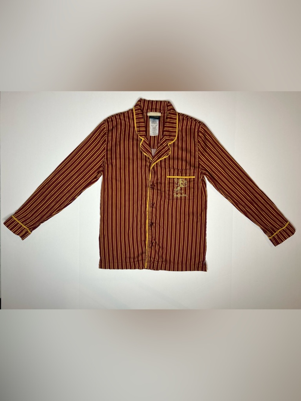 Pottery Barn Teen Harry Potter Gryffindor Pajama Shirt Size S